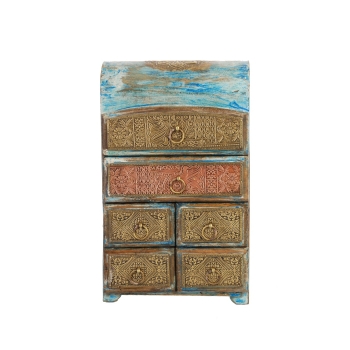 WDN. RUSTIC HALF ROUND DRW.CHEST 06 DRW.