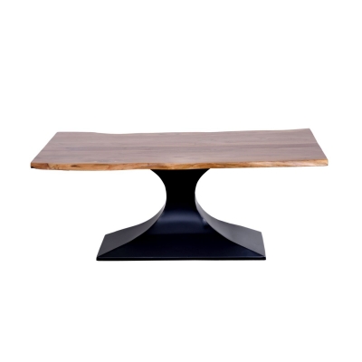 WDN.COFFEE TABLE WITH IRON LEGS