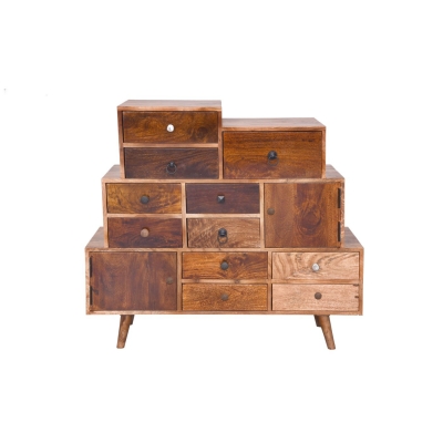 WDN CAB. 02 DOOR &11 DRAWER 