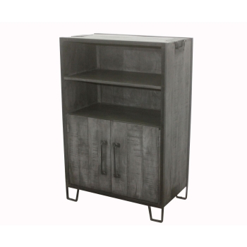 WDN & IRON 2 DOOR CABINET