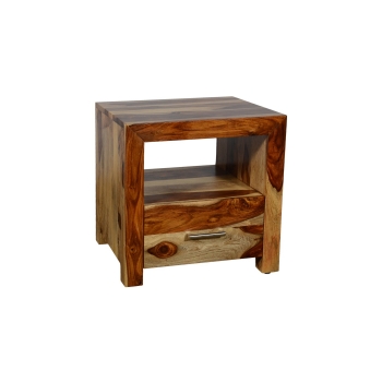 Wdn. Bedside with 1 Drawer